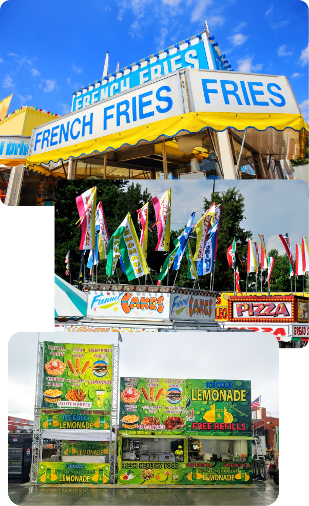 Concession booth at state fair